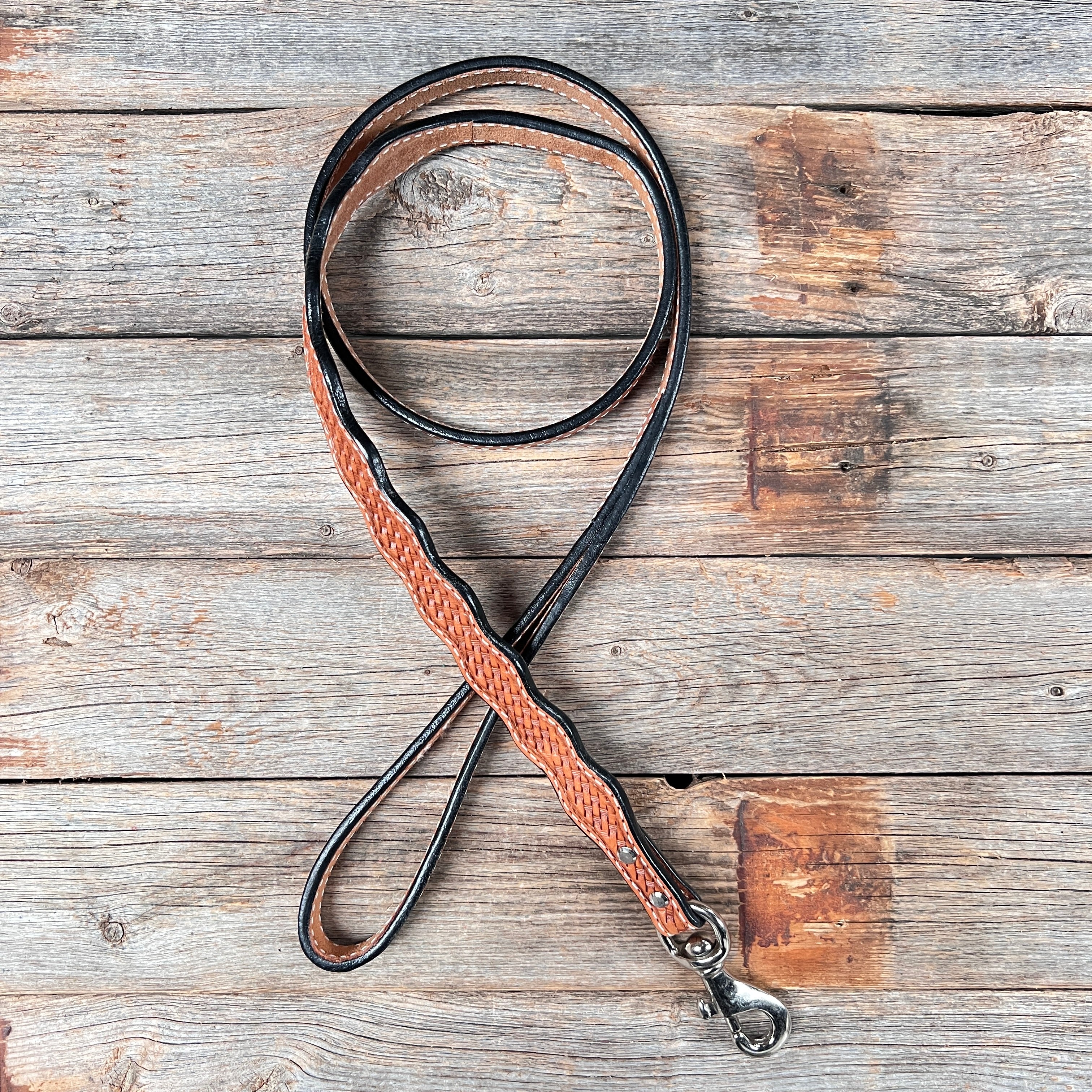 Light Oil Leather leash 4' x 1