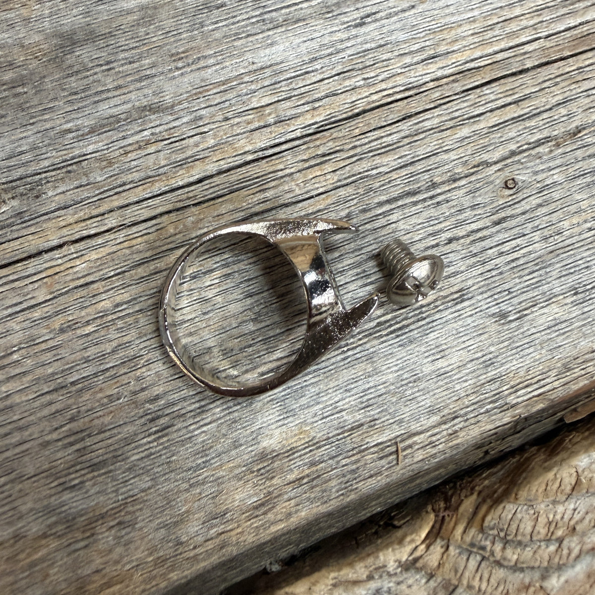 Checkered with Turquoise Western Concho Ring