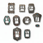 Antique Silver Western Buckles - Assorted