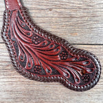 Dark Oil Braided Spur Straps #87052