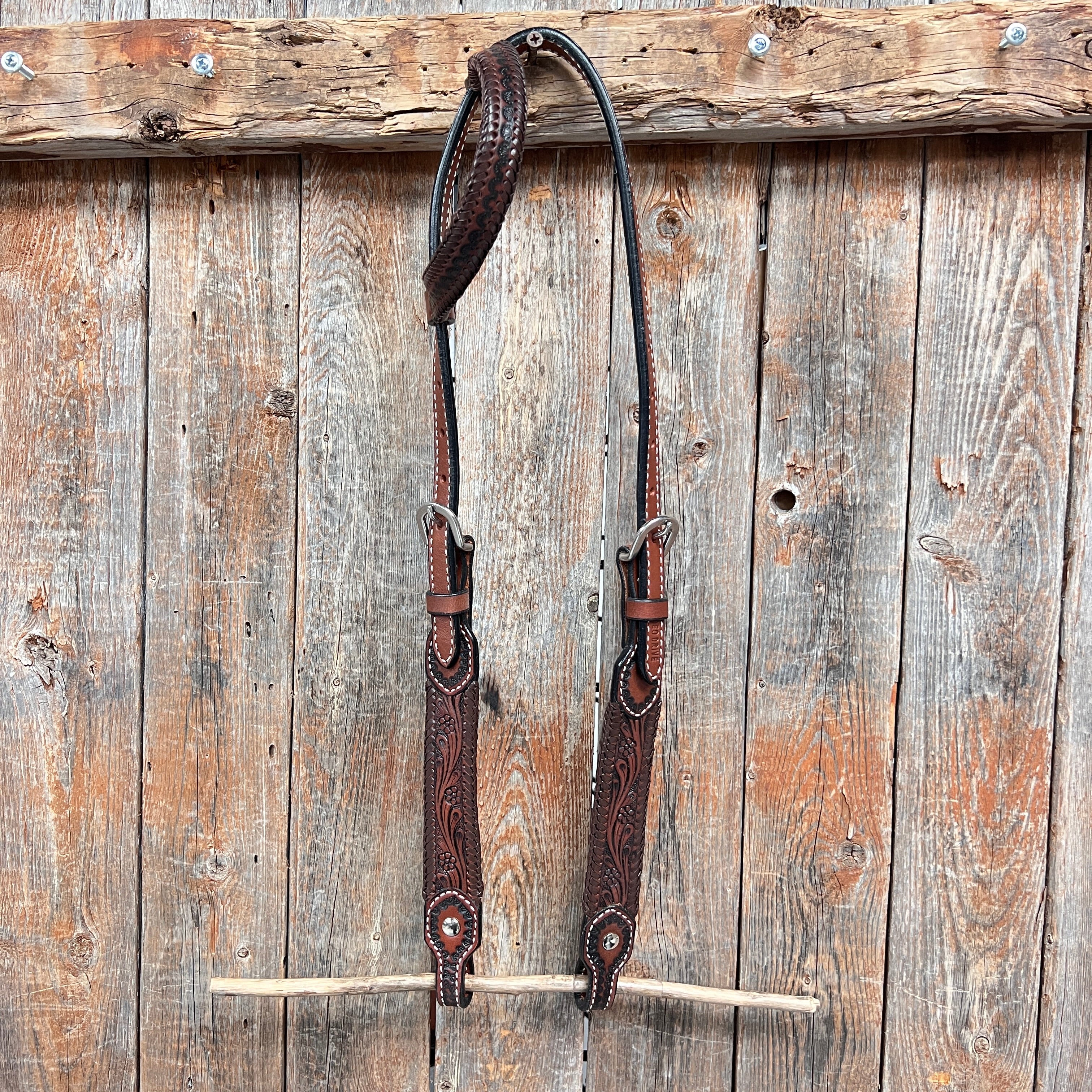 Dark Oil Braided One Ear