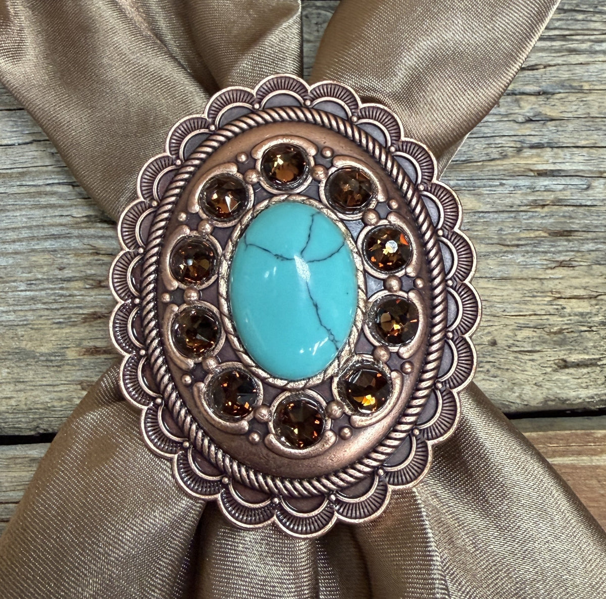 Cabochon and Crystal Wild Rag Slide #WRSCCTQTOC