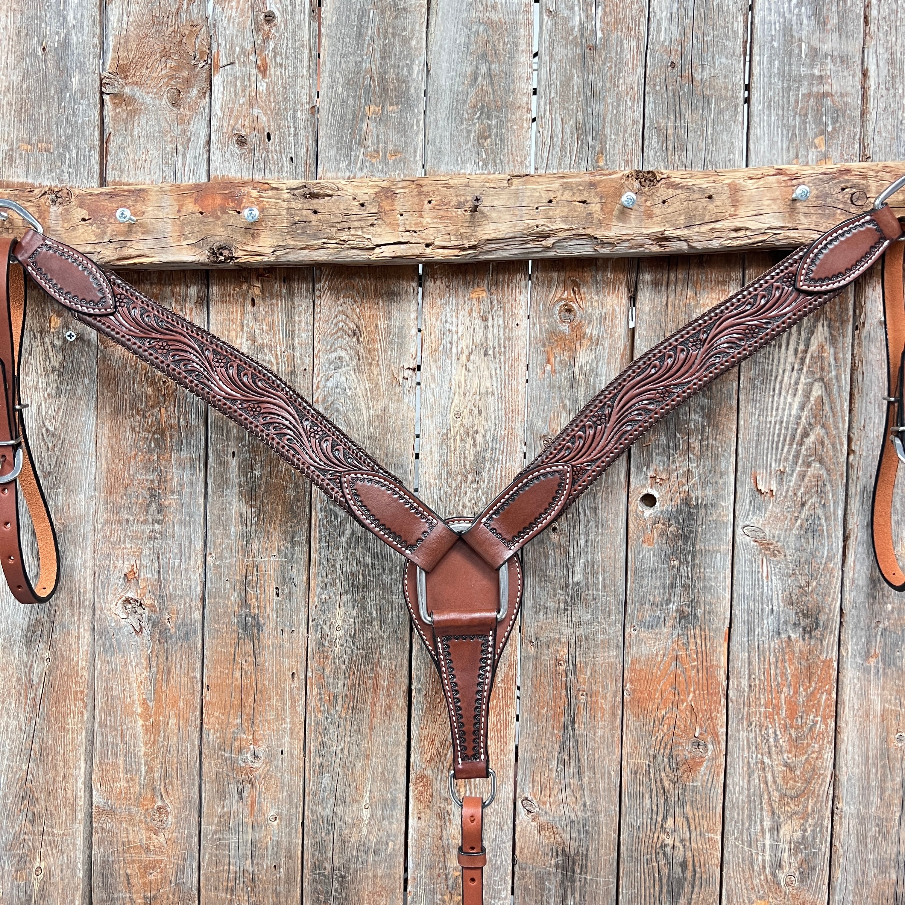 Dark Oil Braided Breastcollar