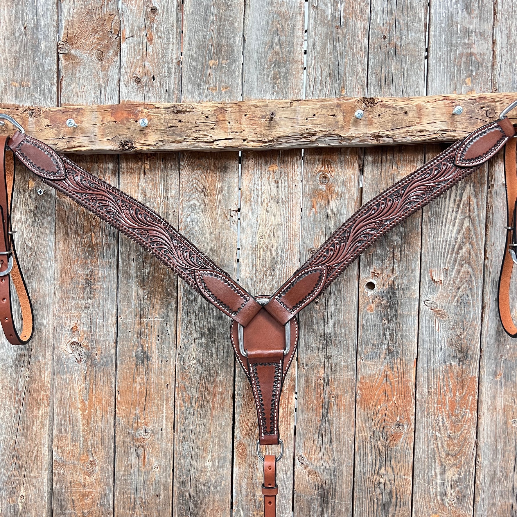 Dark Oil Braided Breastcollar