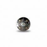 Antique Silver and Gold Feather Concho #W250