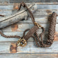 Brown and Gold Mule Tape Halter -  #MT121
