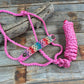 Pink Mule Tape Halter - Multi Floral and Pink #MT228