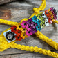 Yellow Mule Tape Halter - Multi Floral and Clear #MT229