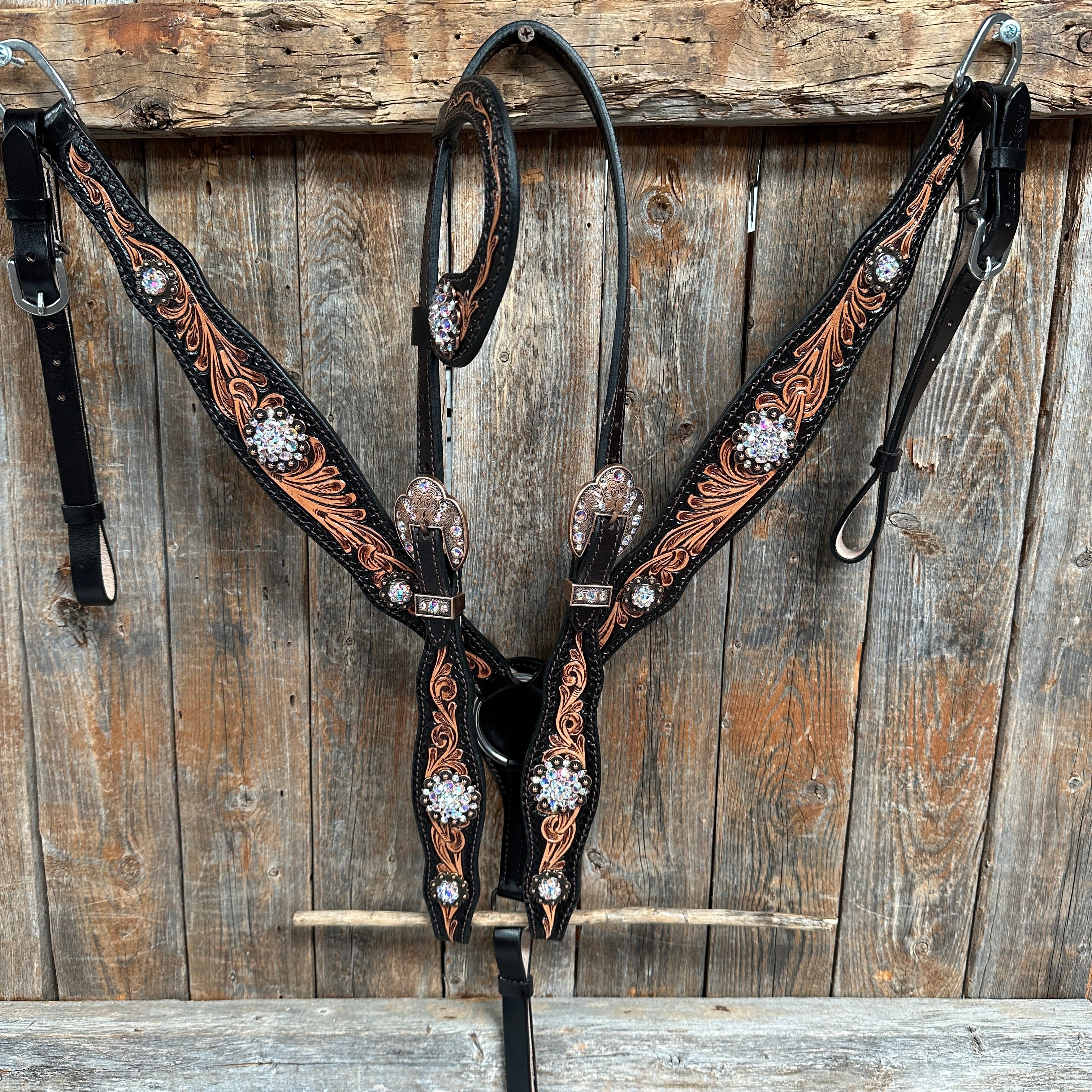 Shimmer Leopard Black Fringe Tack Set – Cowgirl Barn & Tack