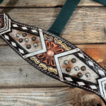 Hunter Green Nylon Halter with Cowhide Leather Noseband #NH121