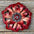 Red Lotus Leather Flowers - 1" Crystal Conchos - Options