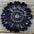 Black Daisy Leather Flowers - 1" Crystal Conchos - Options