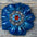 Teal Carnations Leather Flowers - 1" Crystal Conchos - Options
