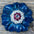 Teal Carnations Leather Flowers - 1" Crystal Conchos - Options