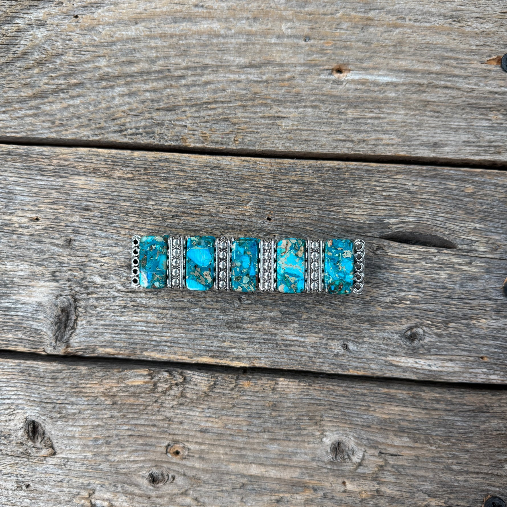 Fashion Turquoise Stone Stretch Bracelet