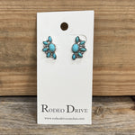 Western Fashion Turquoise Cluster Stud Earrings