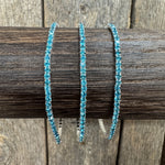Aqua Rhinestone Western Fashion Bracelet 3 pcs Set