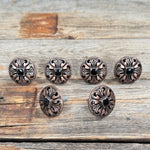 Copper Black Fleur De Lis Saddle Set SSW241