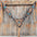 Two Tone Floral Triangle Antique Silver Turquoise Browband/One Ear - Triangle/Gladiator Breastcollar Tack Set #OEBC542