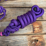 Purple Nylon Rope Halter with Black and Pink