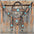 Two Tone Floral Triangle Turquoise and Clear Browband/One Ear - Triangle/Gladiator Breastcollar Tack Set #OEBC509
