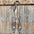 Two Tone Floral Triangle Turquoise and Clear Browband/One Ear - Triangle/Gladiator Breastcollar Tack Set #OEBC509