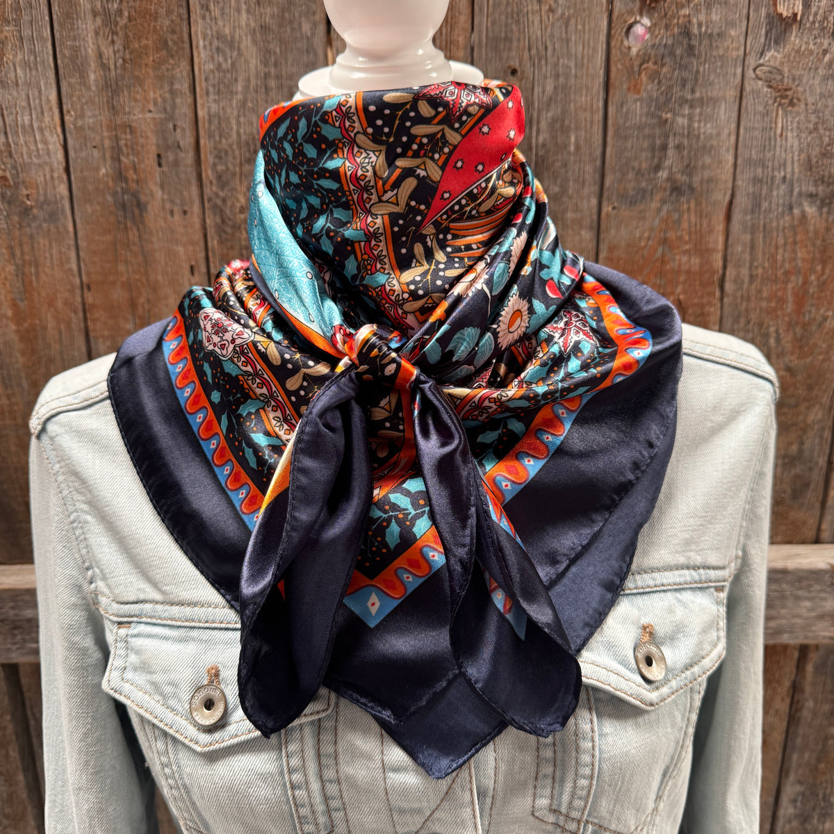 Muli patterned Wild Rag - Western Scarf