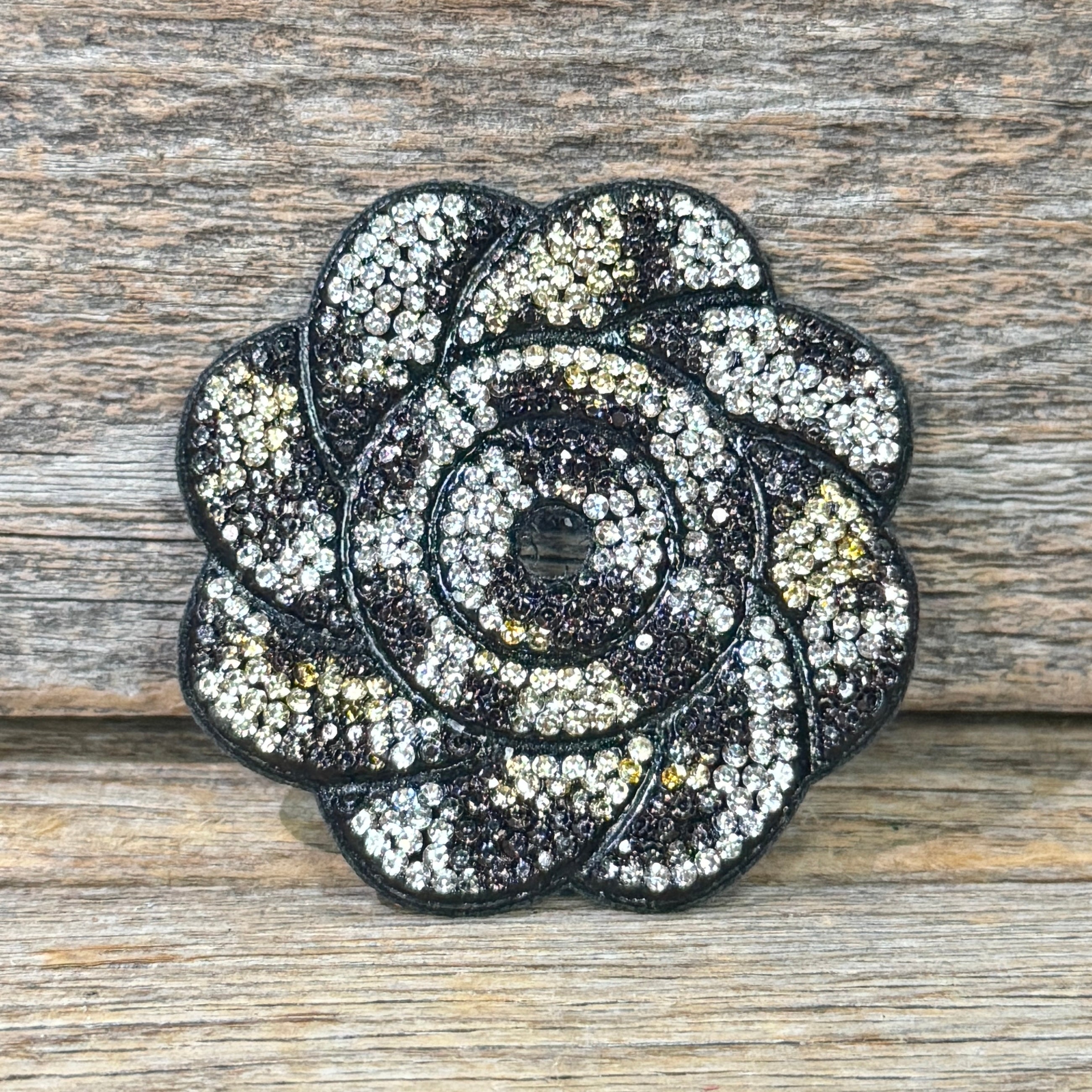 Flower Rhinestone Rosette