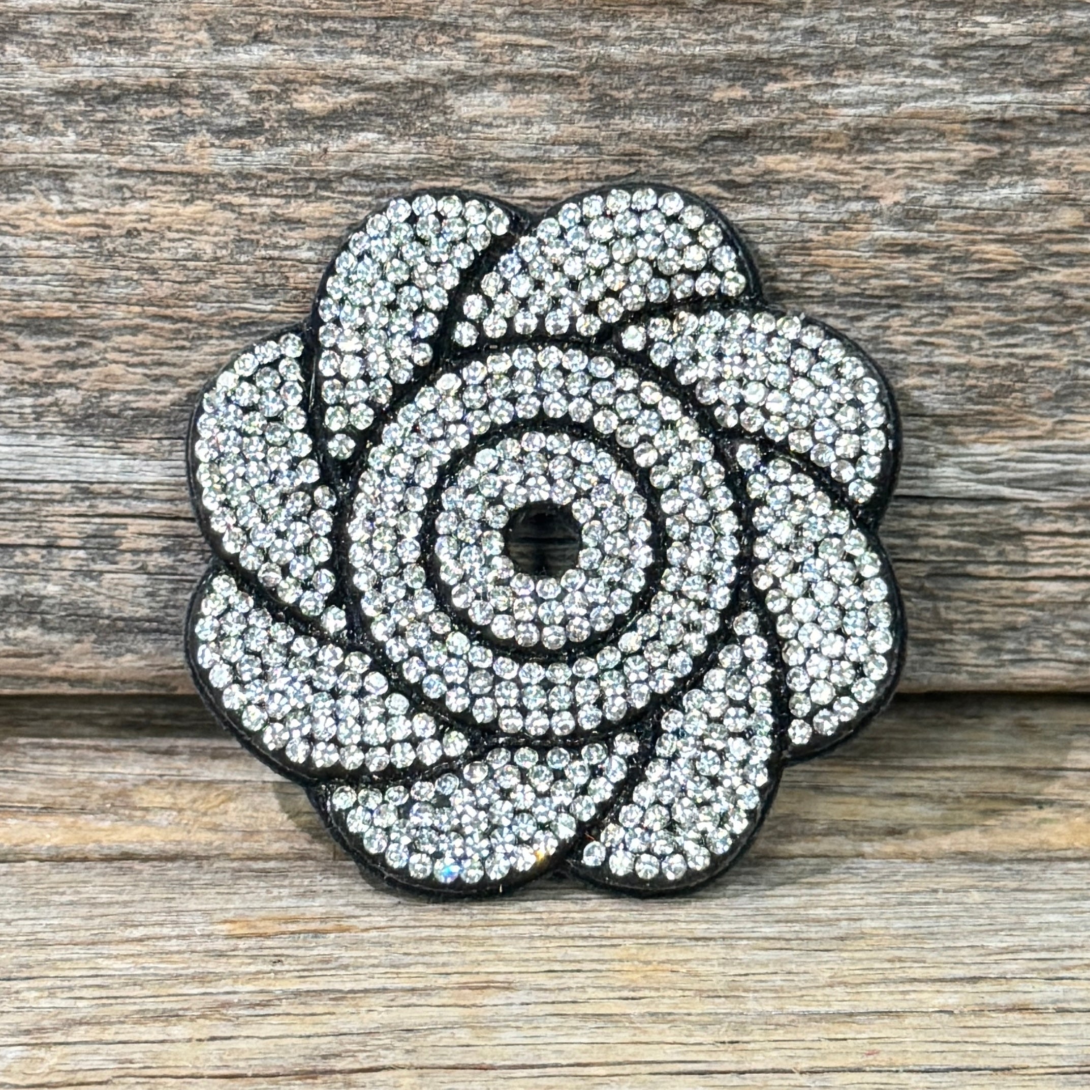 Flower Rhinestone Rosette