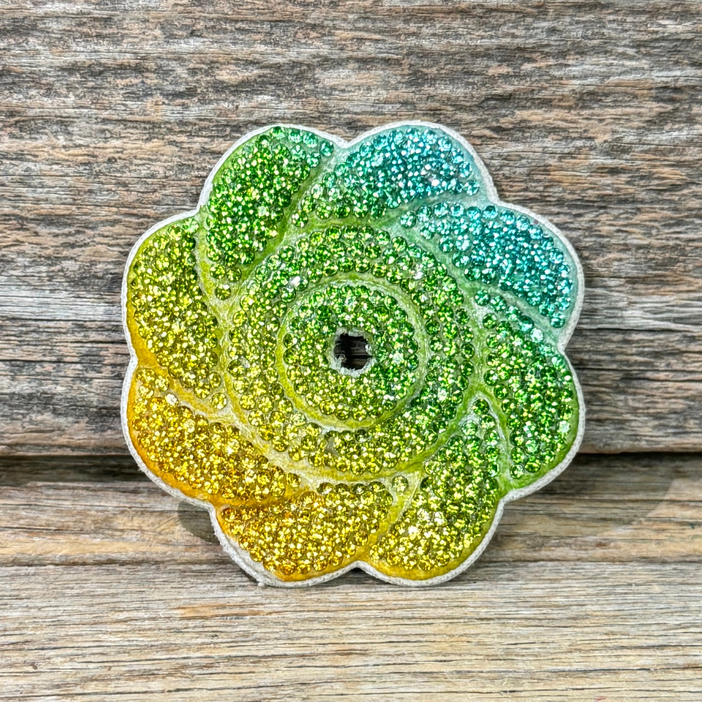 Flower Rhinestone Rosette