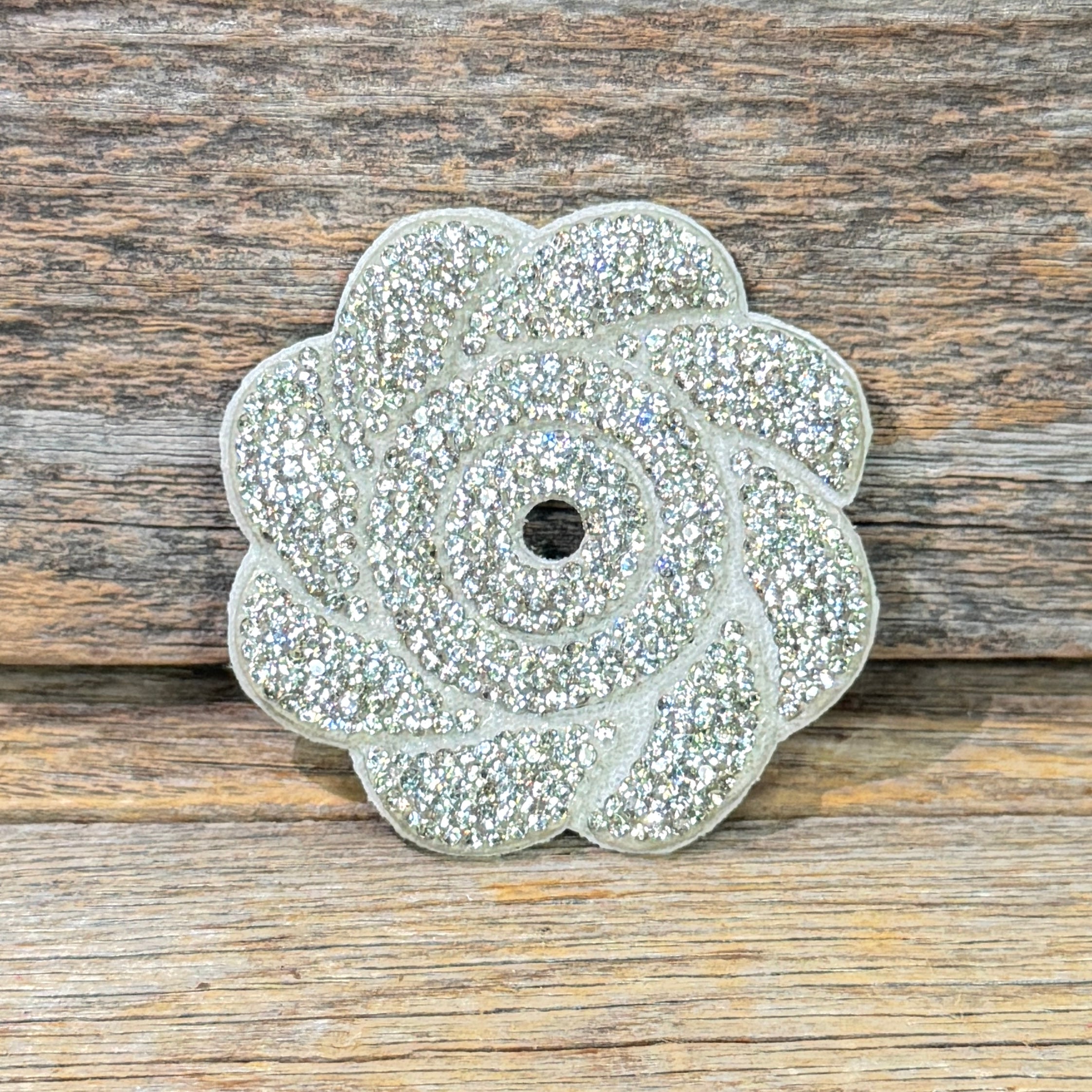 Flower Rhinestone Rosette