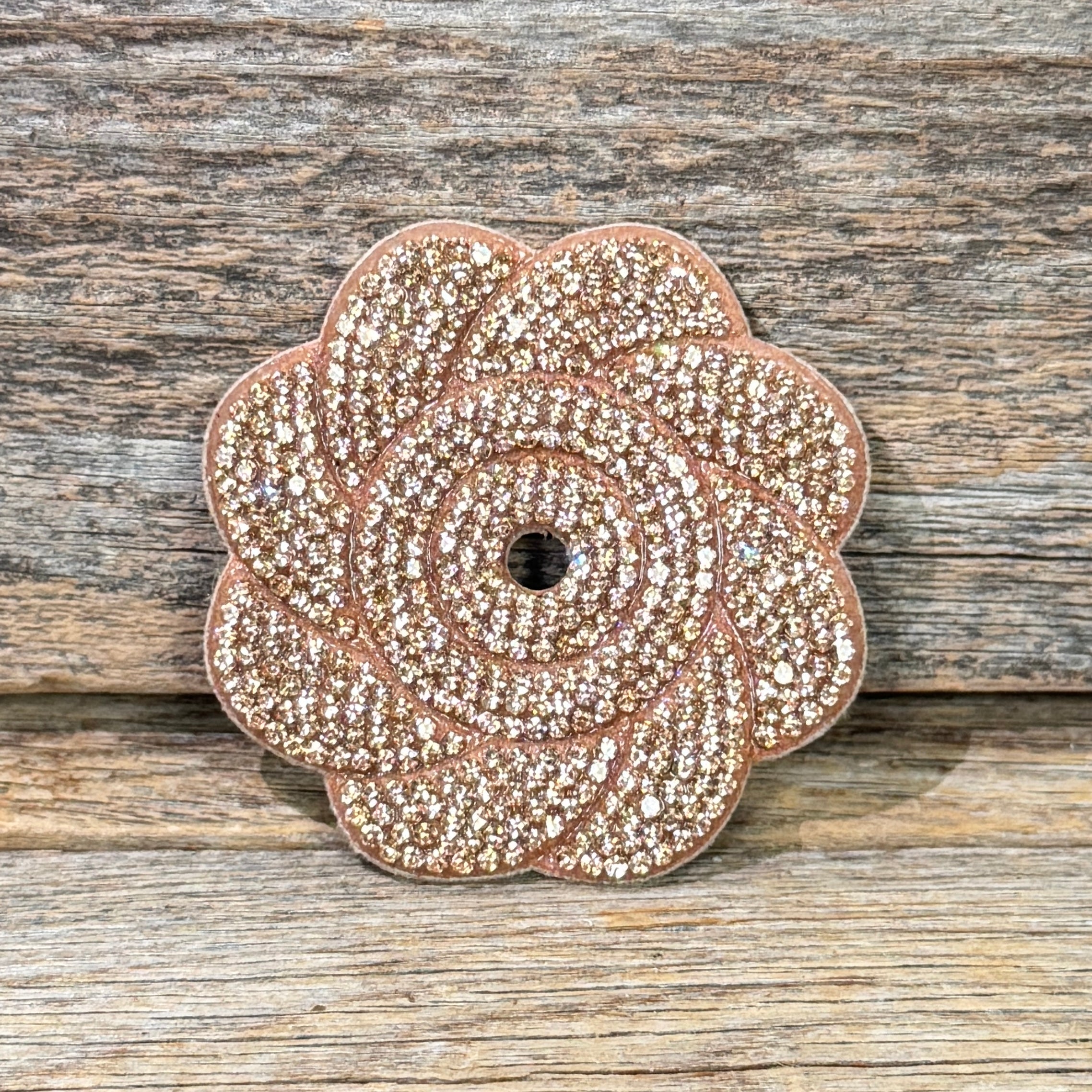 Flower Rhinestone Rosette