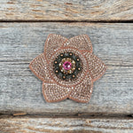Copper Pointed Flower Rhinestone Rosette - Assorted Conchos