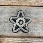 Black Small Star Rhinestone Rosette - Assorted Conchos