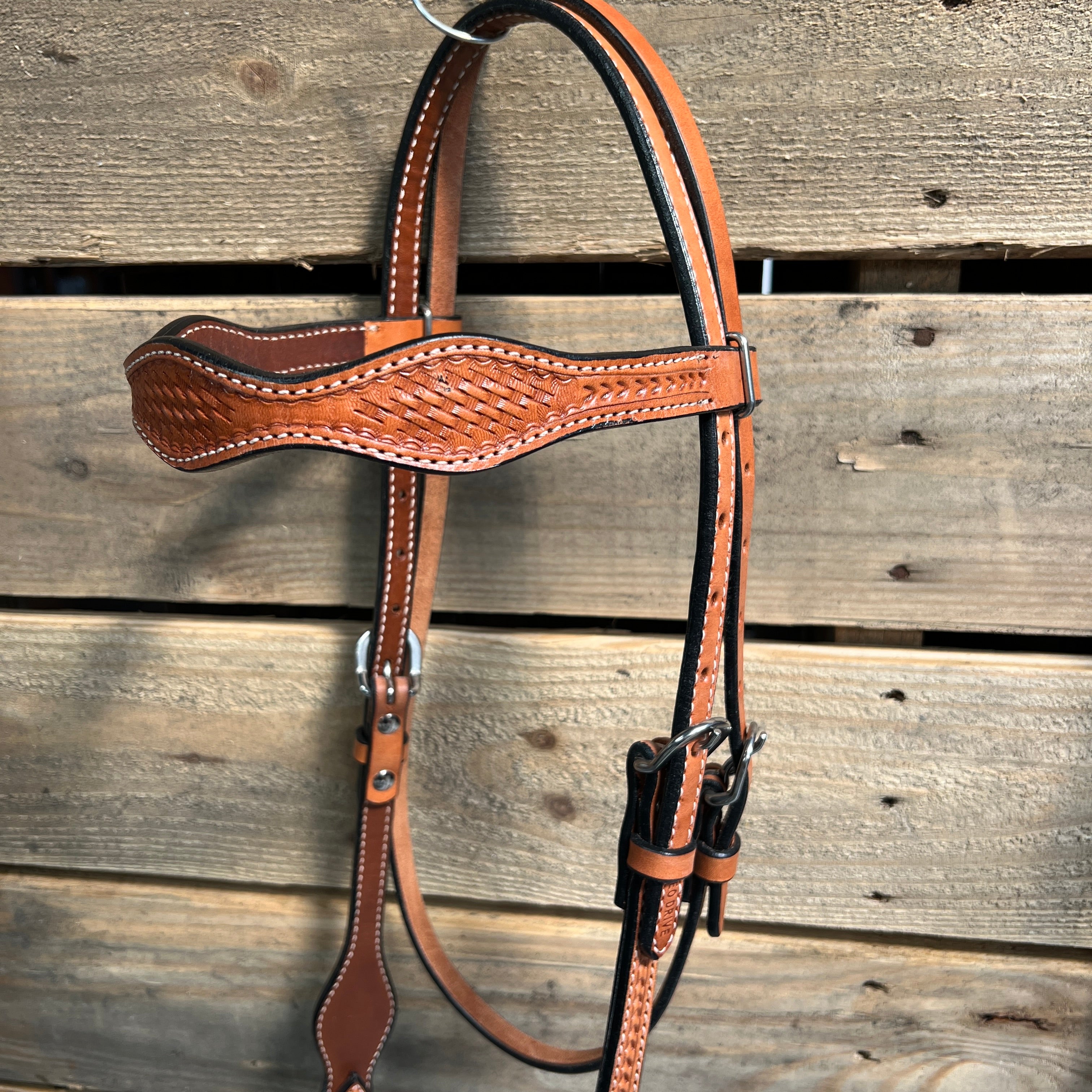 Light Oil Basketweave Purple Loping Hackamore #LHK012