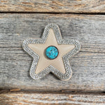 Tan Small Star Rhinestone Rosette - Assorted Conchos