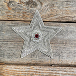 White Big Star Rhinestone Rosette - Assorted Conchos