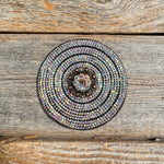Black AB Circle Rhinestone Rosette - Assorted Conchos