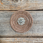 Copper Circle Rhinestone Rosette - Assorted Conchos