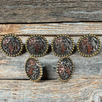 Cactus and Flower Saddle Set SSW219