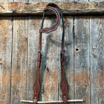 Basketweave Medium Oil One Ear Headstall / Bridle