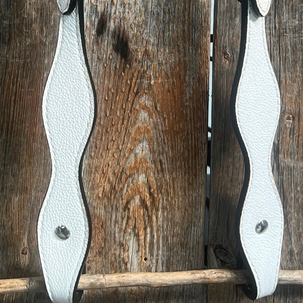 White Leather One Ear Headstall / Bridle