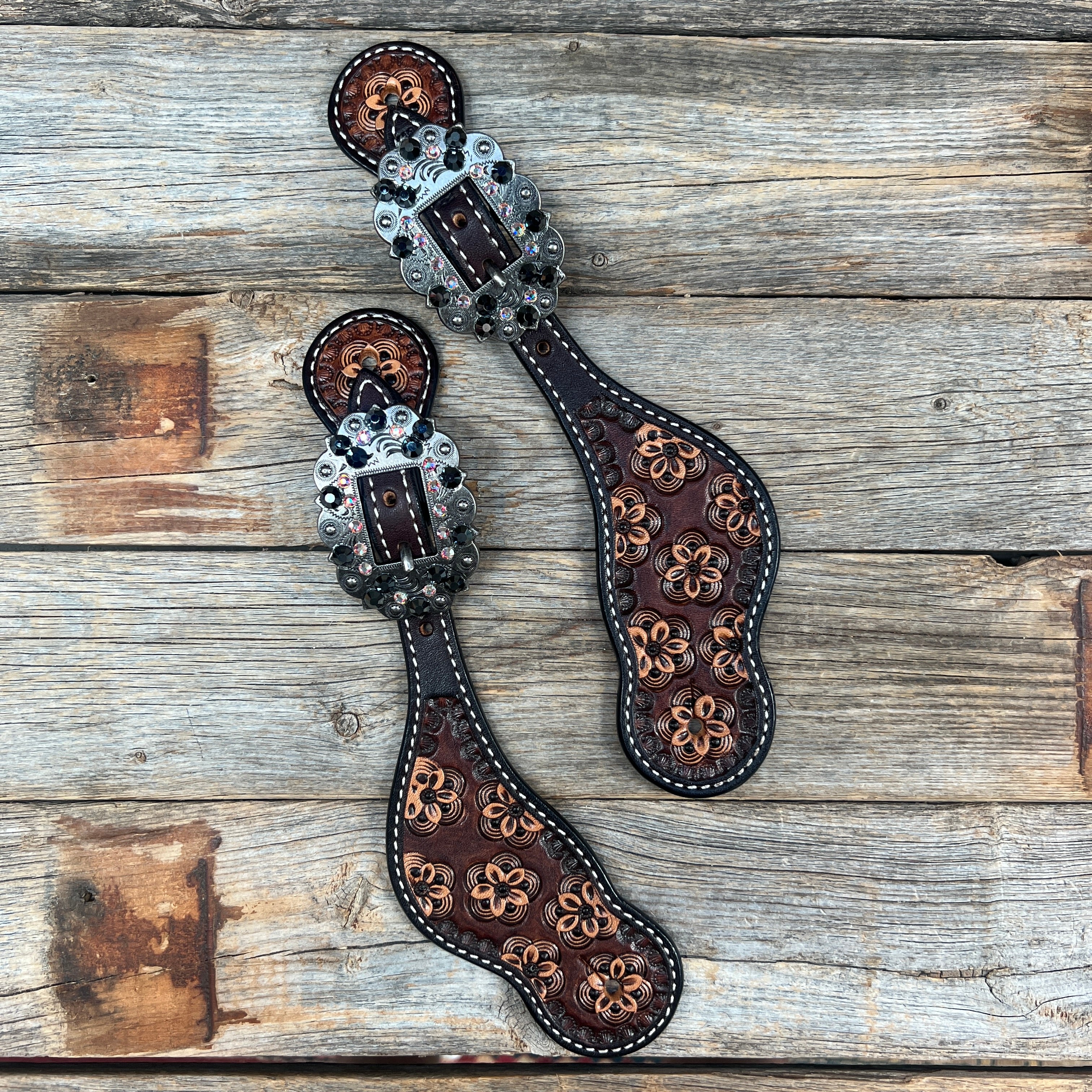 Flower Power Jet, AB Spur Straps #SS130