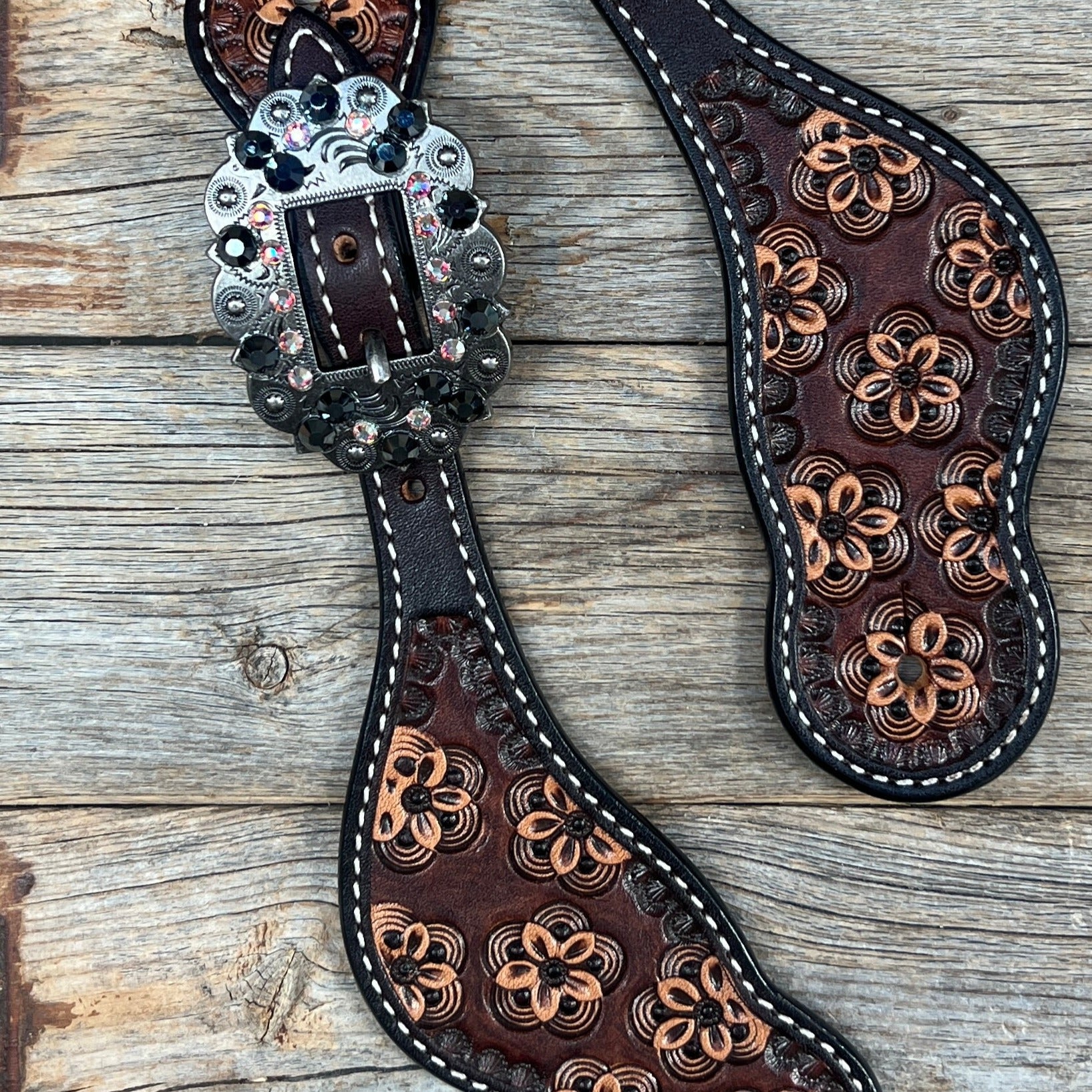 Flower Power Jet, AB Spur Straps #SS130