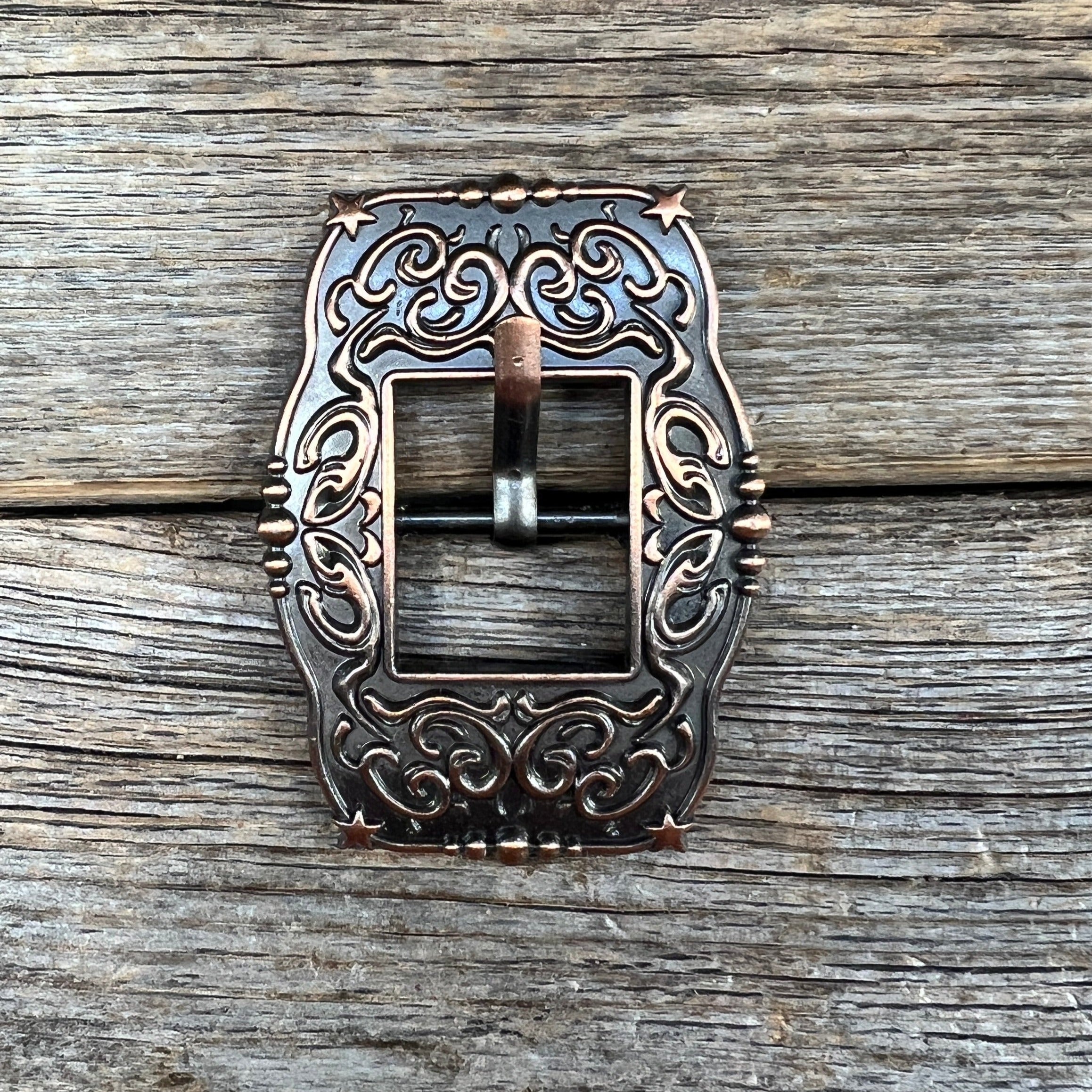 Small Star Copper Cart Buckle W176B