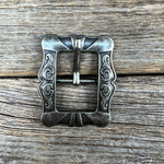 Small Antique Silver Cart Buckle W159B