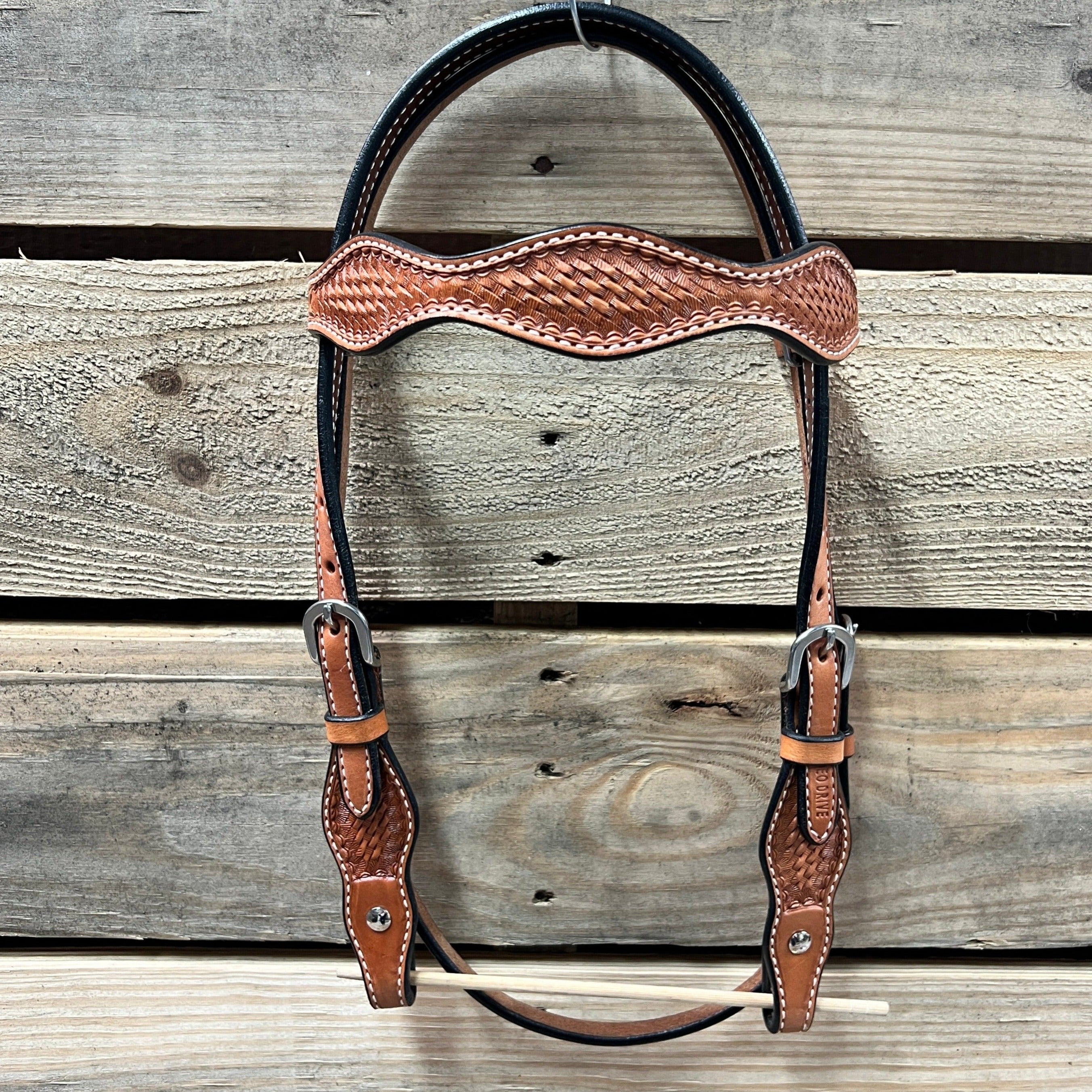 Light Oil Cob - Gag Browband Headstall / Bridle- Short Cheeks