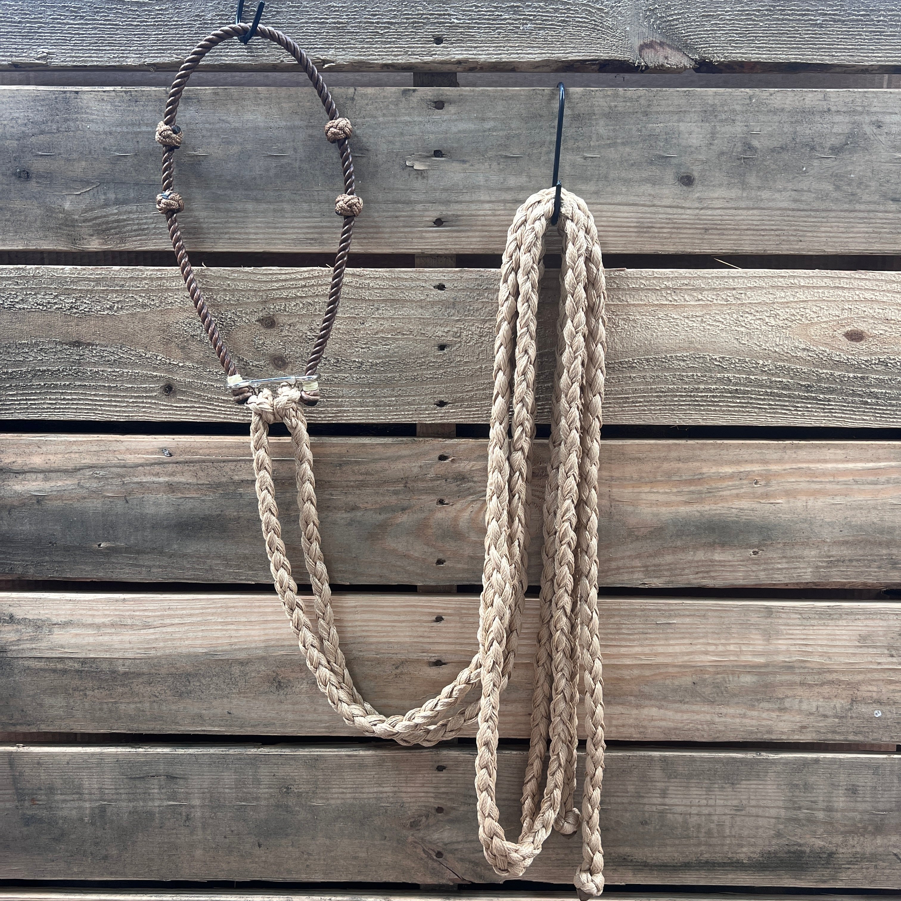 Lariat  Hackamore and Double Reins - Assorted Colors