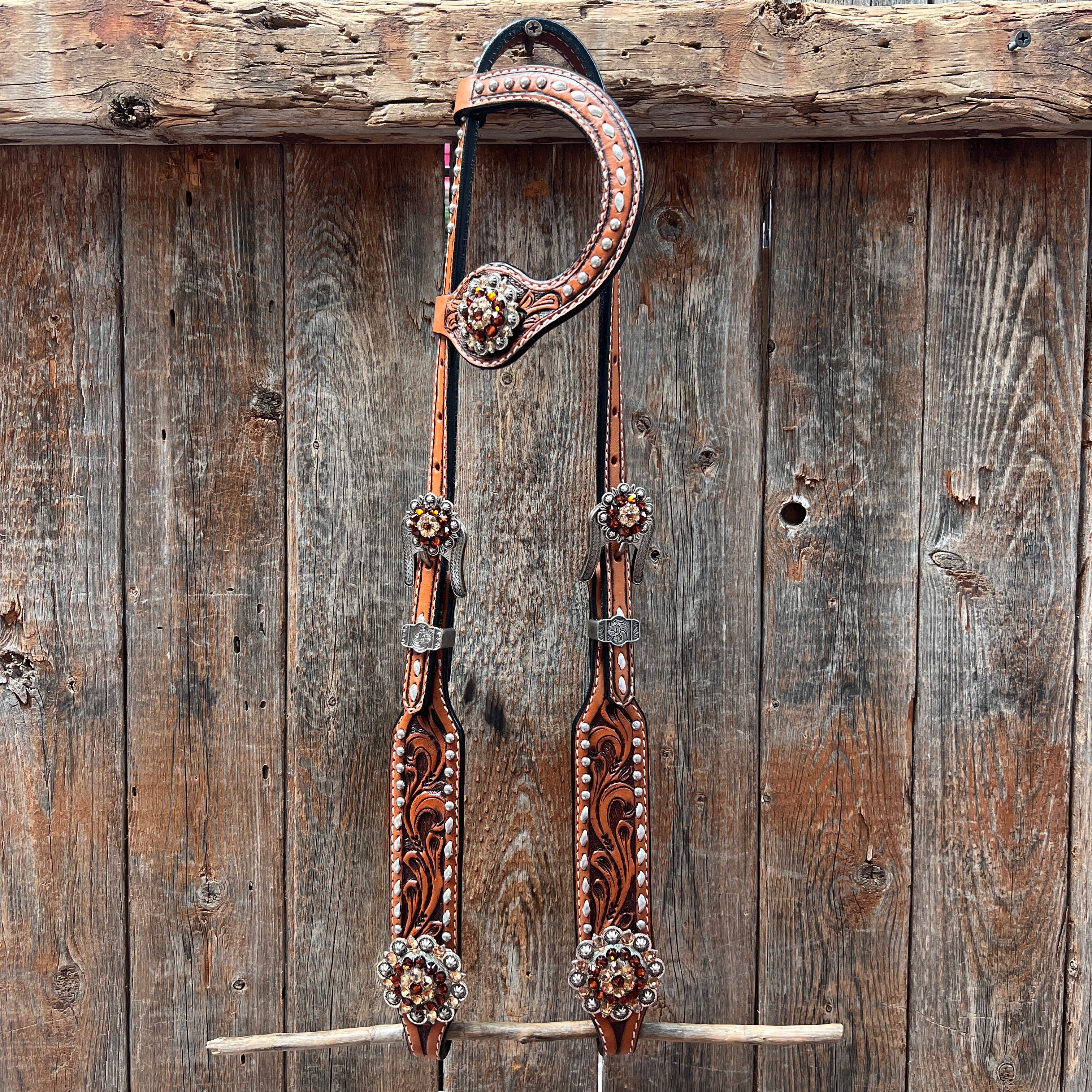 Buckstitch One Ear Headstall / Bridle #OE123