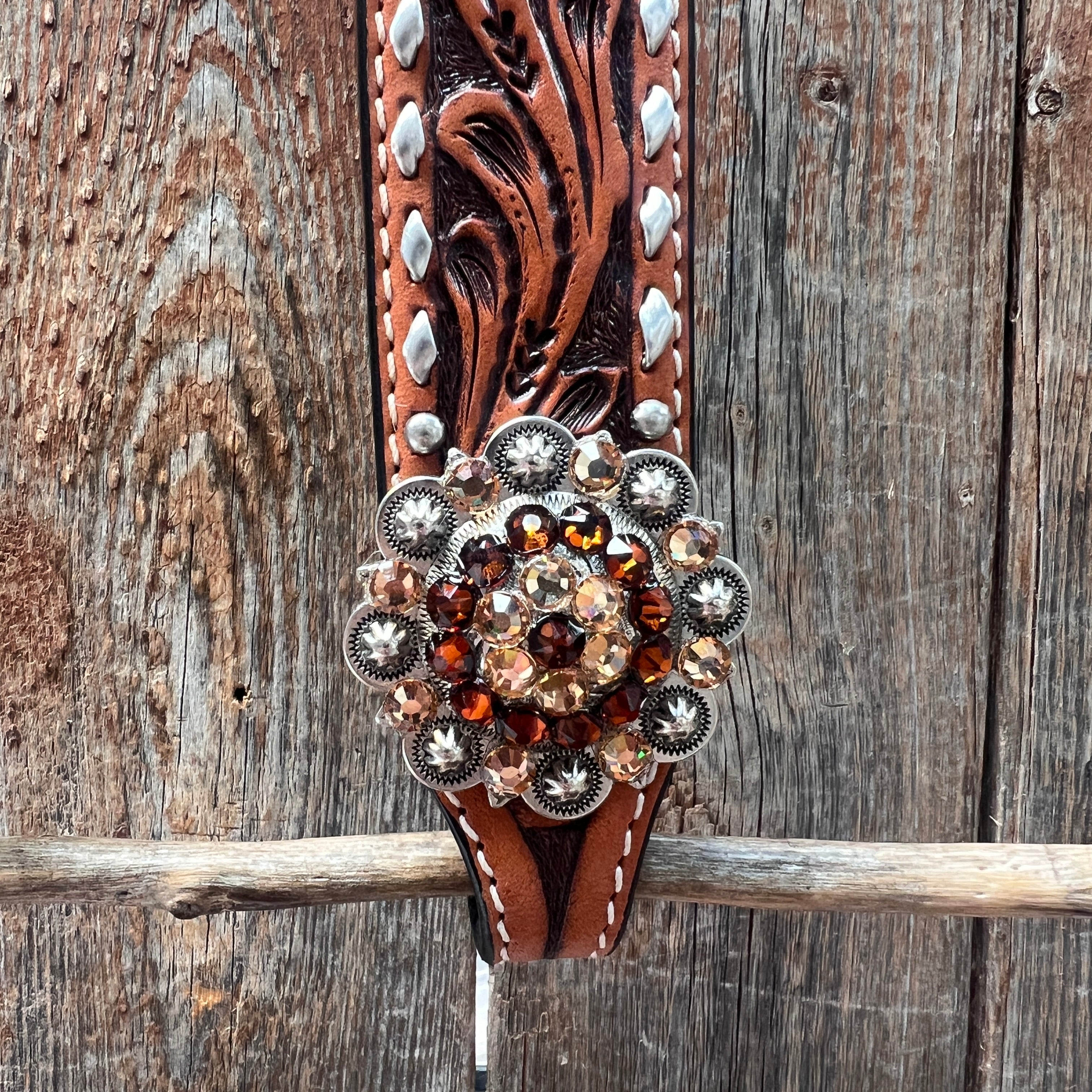 Buckstitch One Ear Headstall / Bridle #OE123